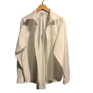 Eagle Shirtmakers Size 17.5 36/37 Men’s dress shirt white button up Professional